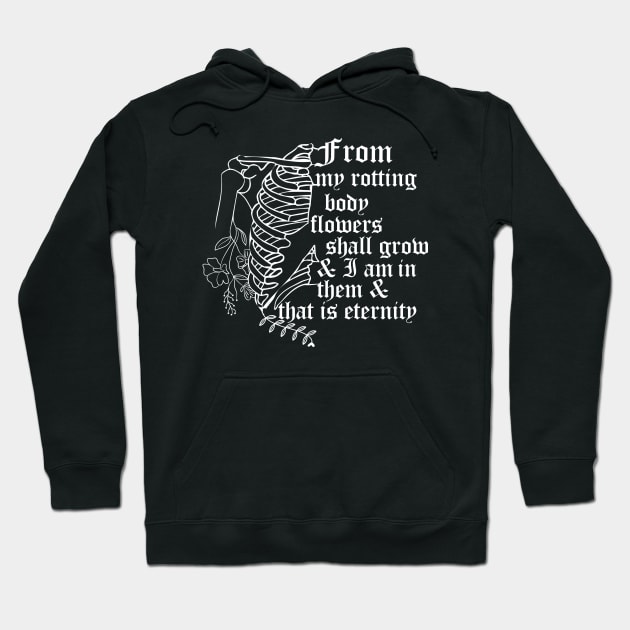 Edvard Munch Eternity Quote Hoodie by JasperLily